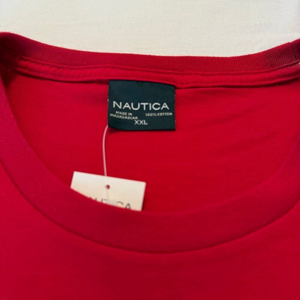 Nautica | NWT Pocket T-Shirt | Red | Crew Neck | Short Sleeve | 2XL - Picture 5 of 12